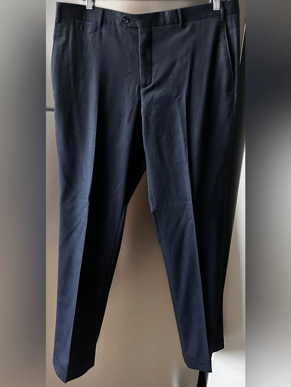 Compagnia della Lana Italian Virgin Wool Dress Pants Navy 40x35 Made in Italy